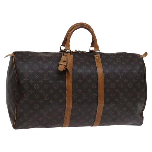 LOUIS VUITTON Monogram Keepall 55 Boston Bag M41424 - Picture 1 of 16